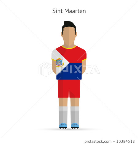 Sint Maarten football player. Soccer uniform. 10384518