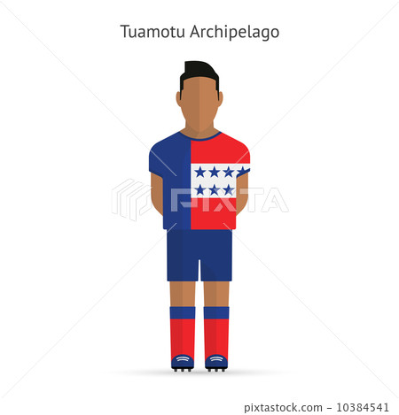 Tuamotu Archipelago football player. Soccer uniform. Tuamotu Archipelago football player. Soccer uniform. 10384541