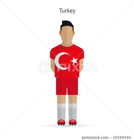 Turkey football player. Soccer uniform. 10384544