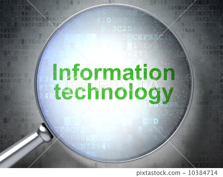 Data concept: Information Technology with optical glass 10384714
