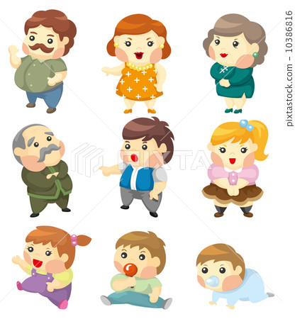 cartoon family icon cartoon family icon 10386816