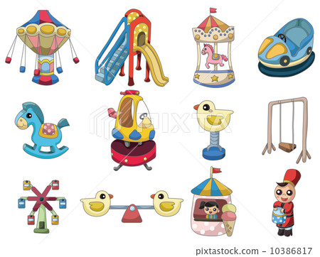 cartoon playground icon cartoon playground icon 10386817