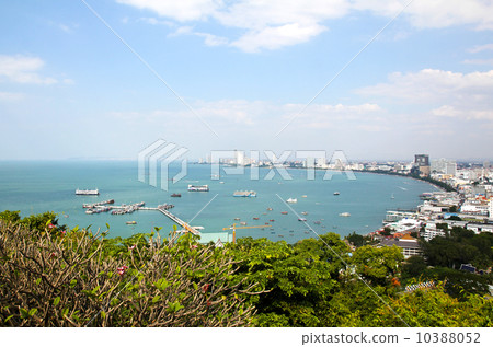 Pattaya city bird eye view, Thailand. Pattaya city bird eye view, Thailand. 10388052