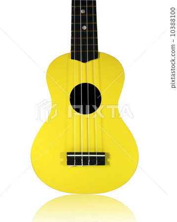 Close-up ukulele isolated over white background. 10388100