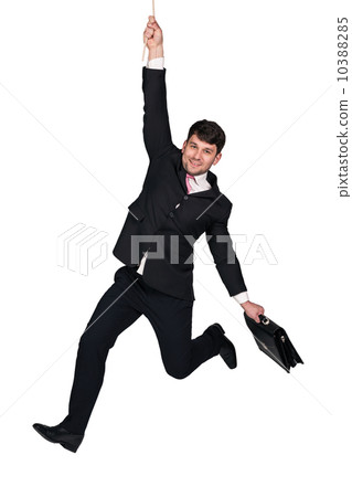 Businessman hanging 10388285