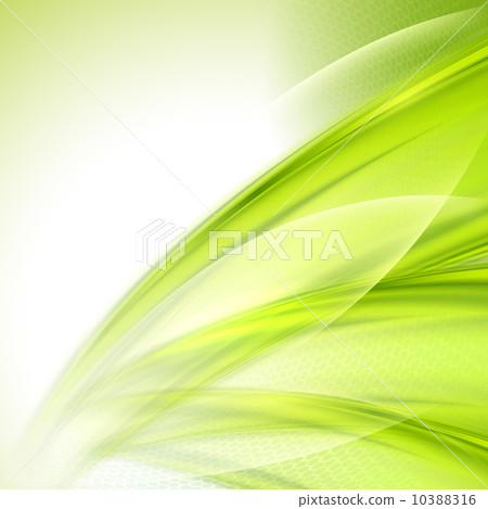 Abstract green wave background - Stock Illustration [10388316] - PIXTA