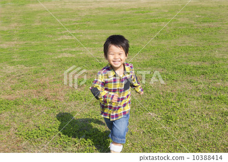 Children playing on the meadow Children playing on the meadow 10388414