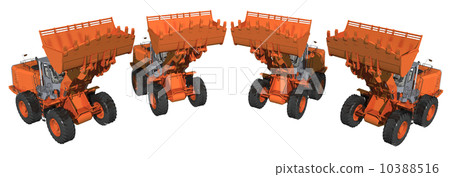 wheel loader, four wheeled, snowplow 10388516