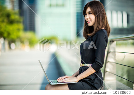 Woman with  Laptop 10388603