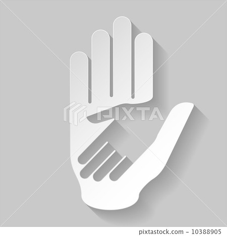 Paper helping hand Paper helping hand 10388905