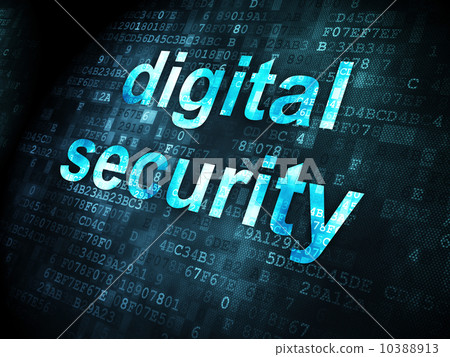 Privacy concept: Digital Security on digital background Privacy concept: Digital Security on digital background 10388913
