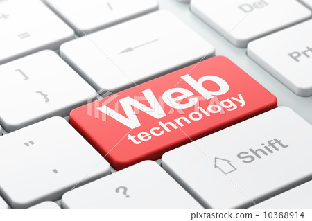 SEO web development concept: Web Technology on computer keyboard SEO web development concept: Web Technology on computer keyboard 10388914