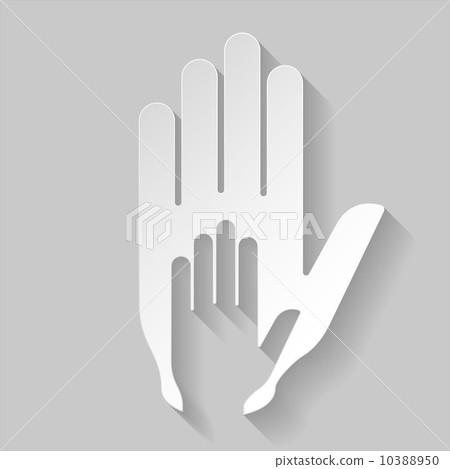 Paper helping hand Paper helping hand 10388950