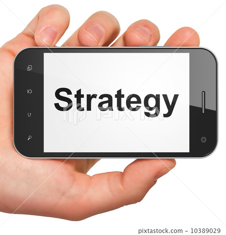 Finance concept: Strategy on smartphone Finance concept: Strategy on smartphone 10389029