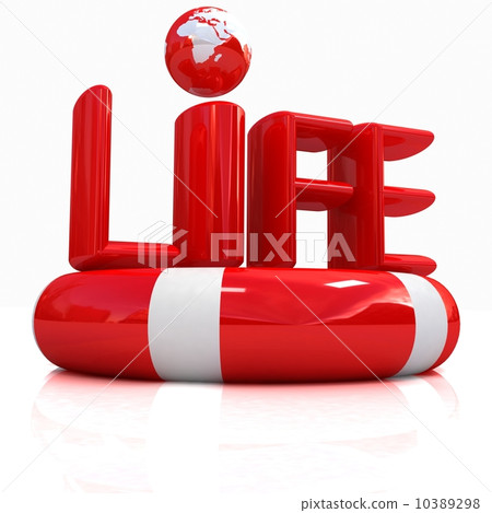 Concept of life-saving.3d illustration 10389298