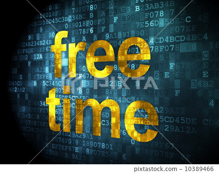Free Time on digital background - Stock Illustration [10389466] - PIXTA