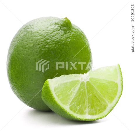 Citrus lime fruit isolated on white background cutout Citrus lime fruit isolated on white background cutout 10391898