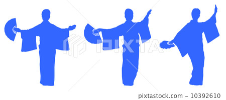 日本舞蹈剪影 日本舞蹈剪影 10392610