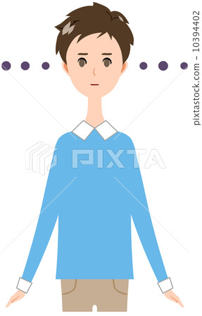 Men plainclothesless expression - Stock Illustration [10394402] - PIXTA