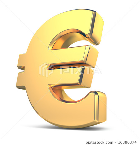 Golden euro currency sign Golden euro currency sign 10396374