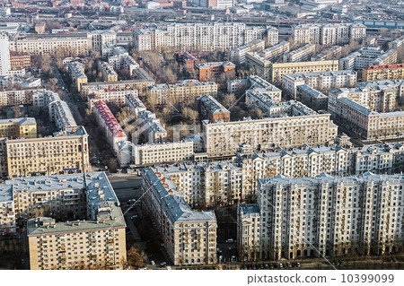 old quarters Stalinist buildings in Moscow old quarters Stalinist buildings in Moscow 10399099