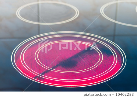 Red hot ceramic hotplate of electric cooker 10402288