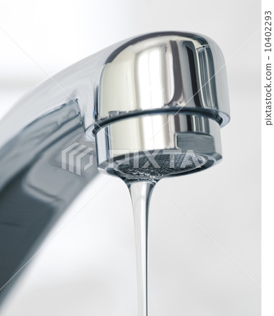 Water flowing from faucet, close up Water flowing from faucet, close up 10402293