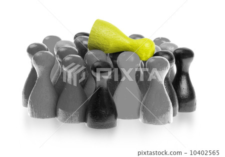 Yellow pawn is crowdsurfing 10402565