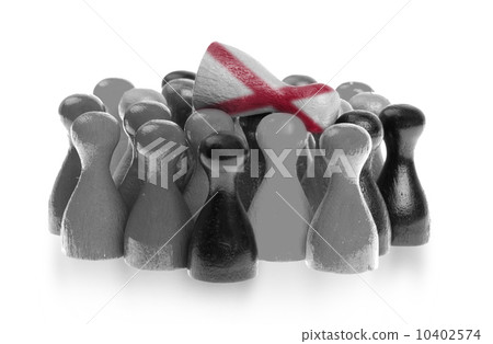 One unique pawn on top of common pawns 10402574