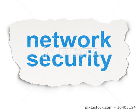 Safety concept: Network Security on Paper background 10403154