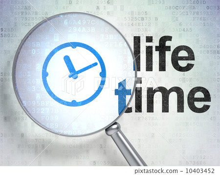 Timeline concept: Clock and Life Time with...-插圖素材 [10403452] - PIXTA圖庫