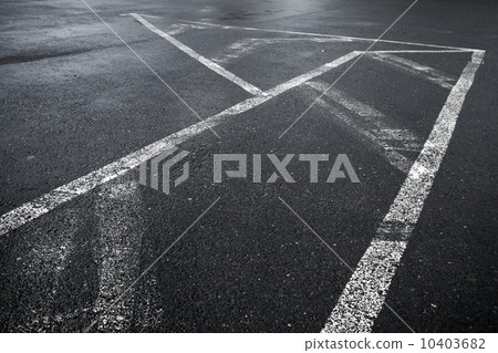 Abstract transportation photo background with white road marking 10403682