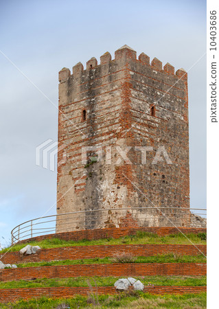 Ancient fortress tower monument in Tangier, Morocco Ancient fortress tower monument in Tangier, Morocco 10403686