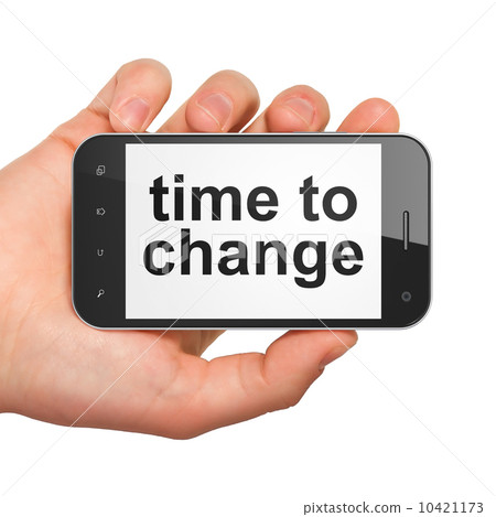 Timeline concept: Time to Change on smartphone 10421173