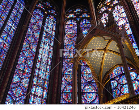Stained glass of Sainte Chapelle church 10421246
