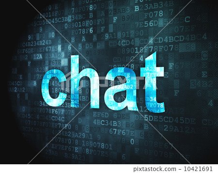 SEO web development concept: Chat on digital background SEO web development concept: Chat on digital background 10421691