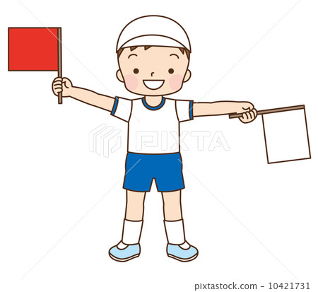 Boys playing sports festival sign signals 10421731