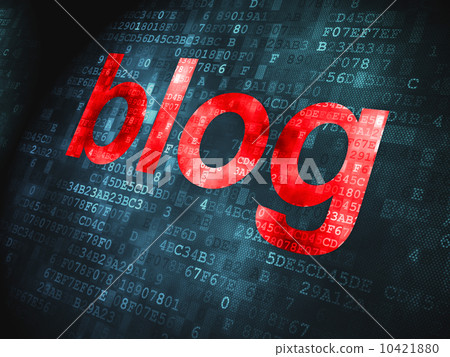 SEO web design concept: Blog on digital background SEO web design concept: Blog on digital background 10421880