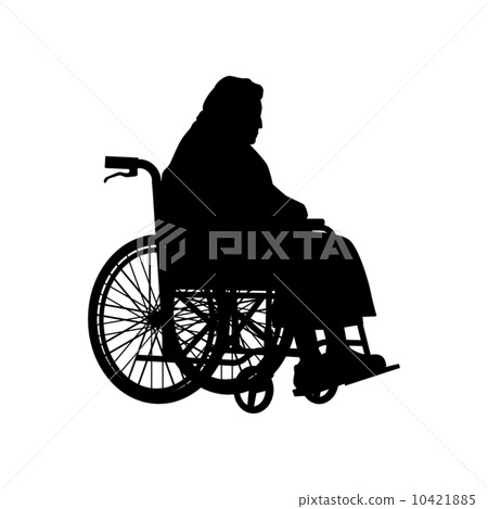 輪椅的老年人 輪椅的老年人 10421885