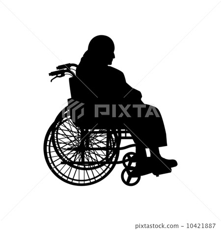 輪椅的老年人 輪椅的老年人 10421887