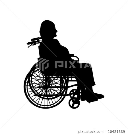 Elderly people in wheelchairs Elderly people in wheelchairs 10421889