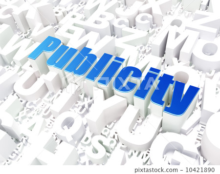 Marketing concept: Publicity on alphabet background Marketing concept: Publicity on alphabet background 10421890