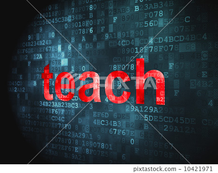 Education concept: Teach on digital background Education concept: Teach on digital background 10421971