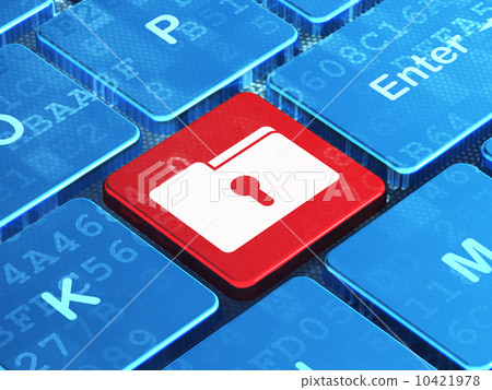 Business concept: computer keyboard with Folder Business concept: computer keyboard with Folder 10421978
