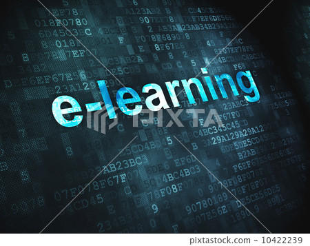 Education concept: E-learning on digital background 10422239