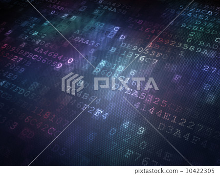 Technology concept: binary code digital background - Stock Illustration ...