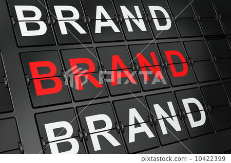 Marketing concept: Brand on airport board 10422399