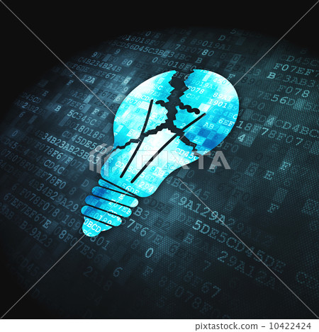 Finance concept: Light Bulb on digital background - Stock Illustration ...