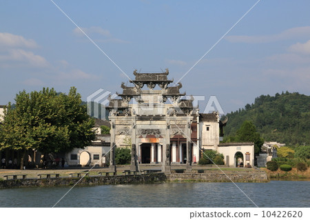 中國古代西部農村新年安徽省 中國古代西部農村新年安徽省 10422620