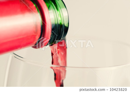 Wine pouring into glass 10423820